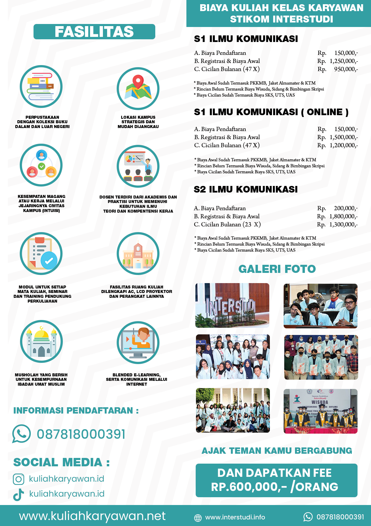 Brosur Sekolah Tinggi Ilmu Komunikasi Interstudi